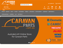 Tablet Screenshot of caravanparts.com.au